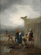 Francisco de Goya Comicos ambulantes oil painting on canvas